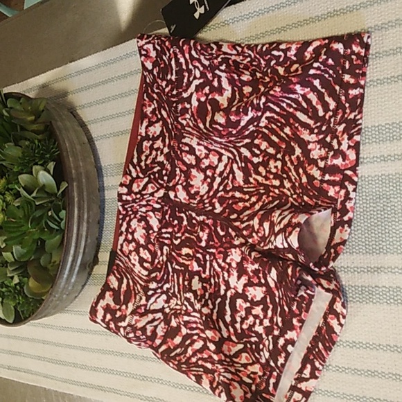 Women's Under Armour compression Mid Rise Shorty Tights Shorts NWT - Picture 3 of 9